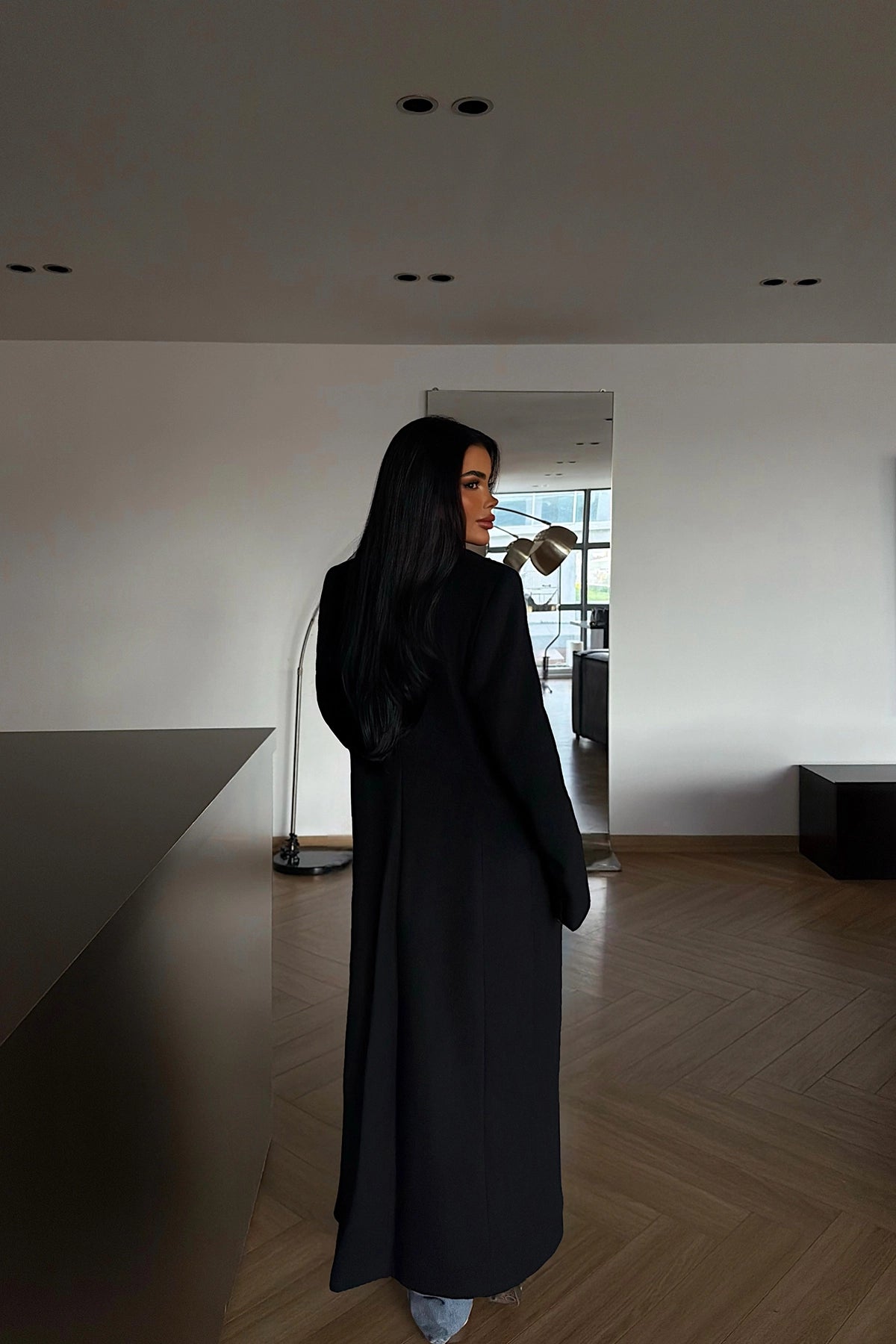 Siyah Cep Detay Kaban