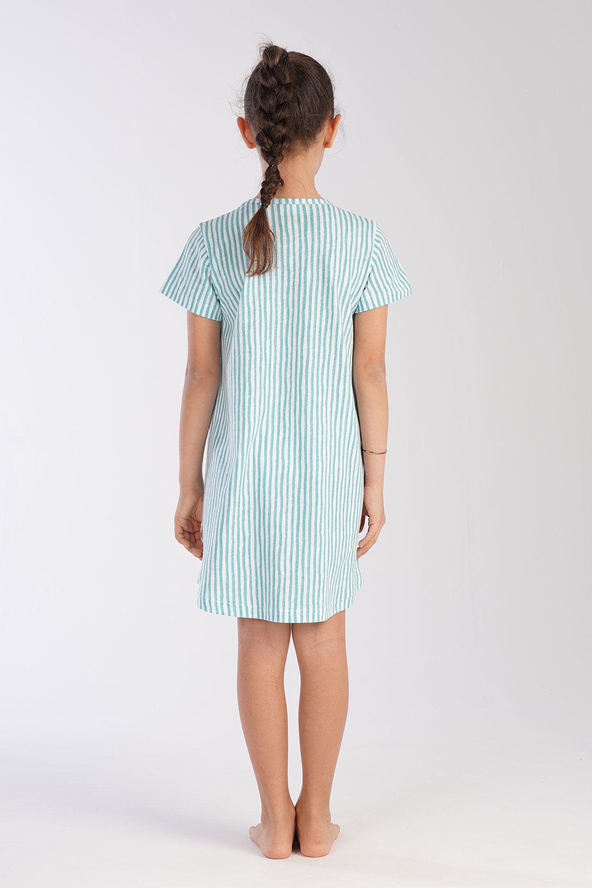 KIZ COCUK P.SUPREM O YAKA KISA KOL ETEGI OVAL TUNIK(11-12/15-16)