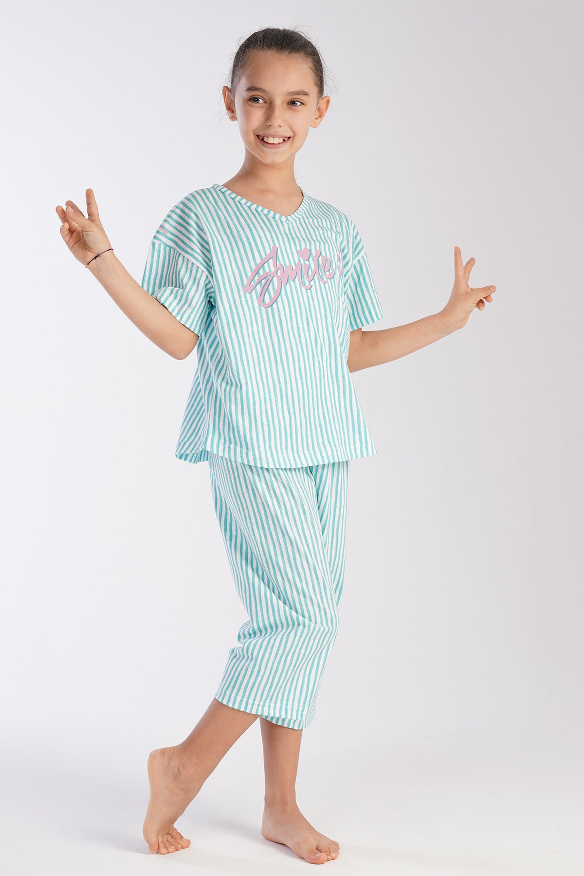 Kids' Girl Smile Capri Set