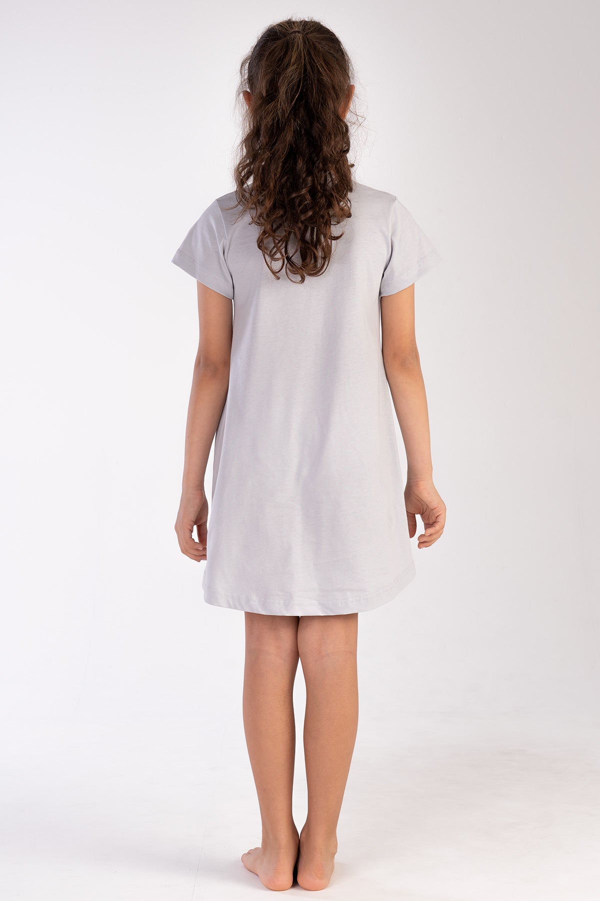 KIZ COCUK P.SUPREM O YAKA KISA KOL ETEGI OVAL TUNIK - 14-4105TCX