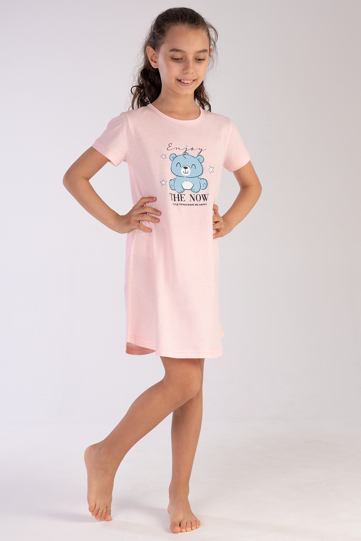 KIZ COCUK P.SUPREM O YAKA KISA KOL ETEGI OVAL TUNIK(11-12/15-16)