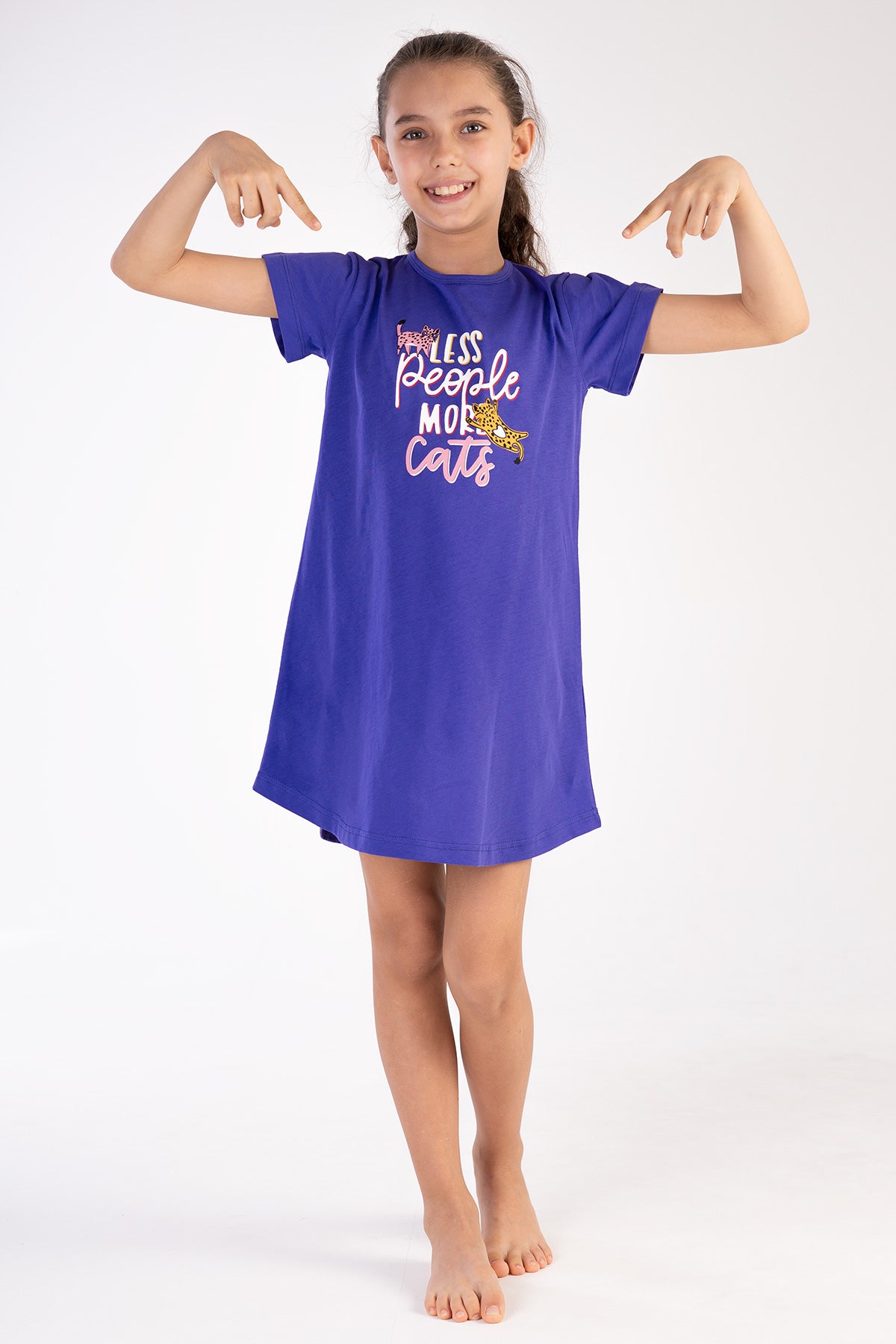 KIZ COCUK P.SUPREM O YAKA KISA KOL ETEGI OVAL TUNIK(3/4-9/10)