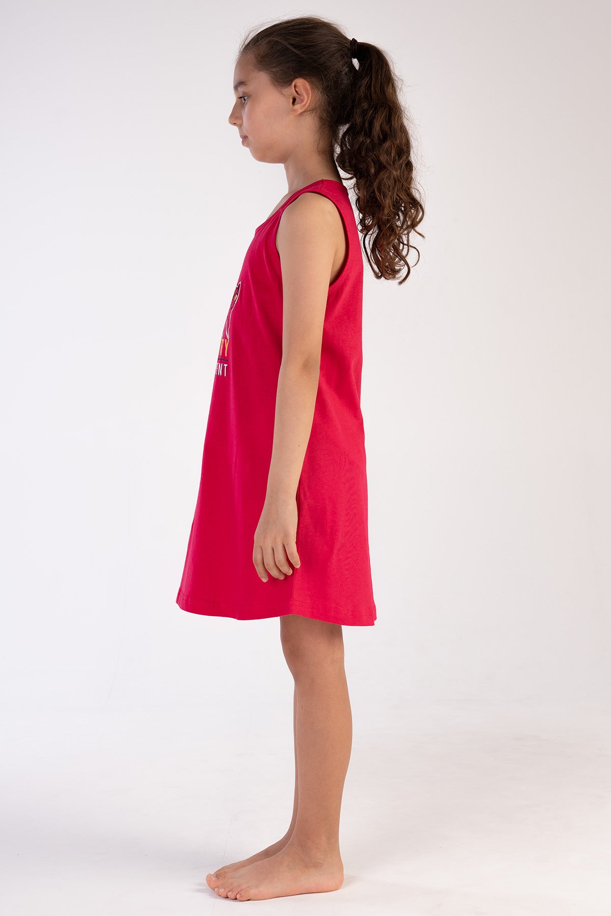 KIZ COCUK P.SUPREM KALIN ASKILI ETEGI OVAL TUNIK(3-4/9-10) - 18-1760TCX