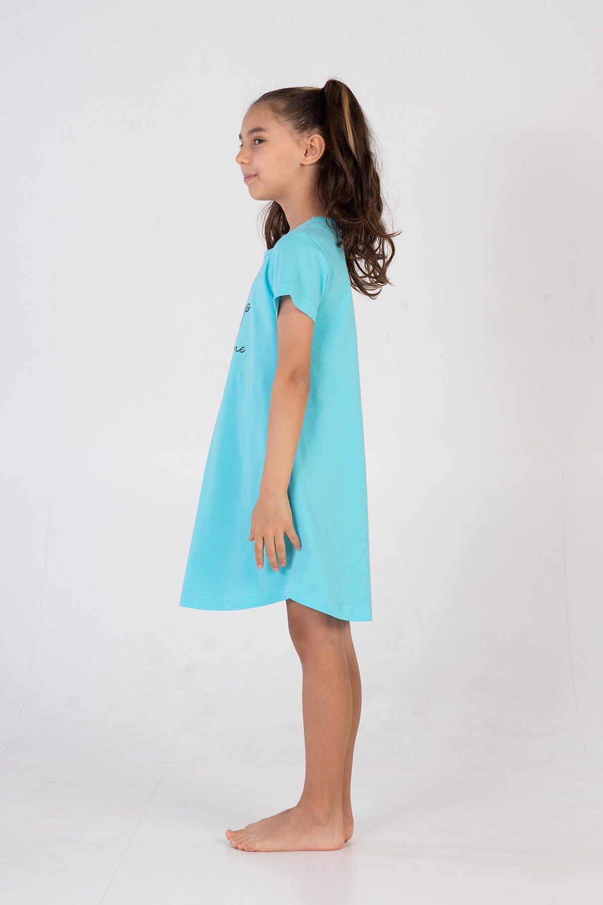 KIZ COCUK P.SUPREM O YAKA KISA KOL ETEGI OVAL TUNIK(3-4/9-10) - 14-4816TCX