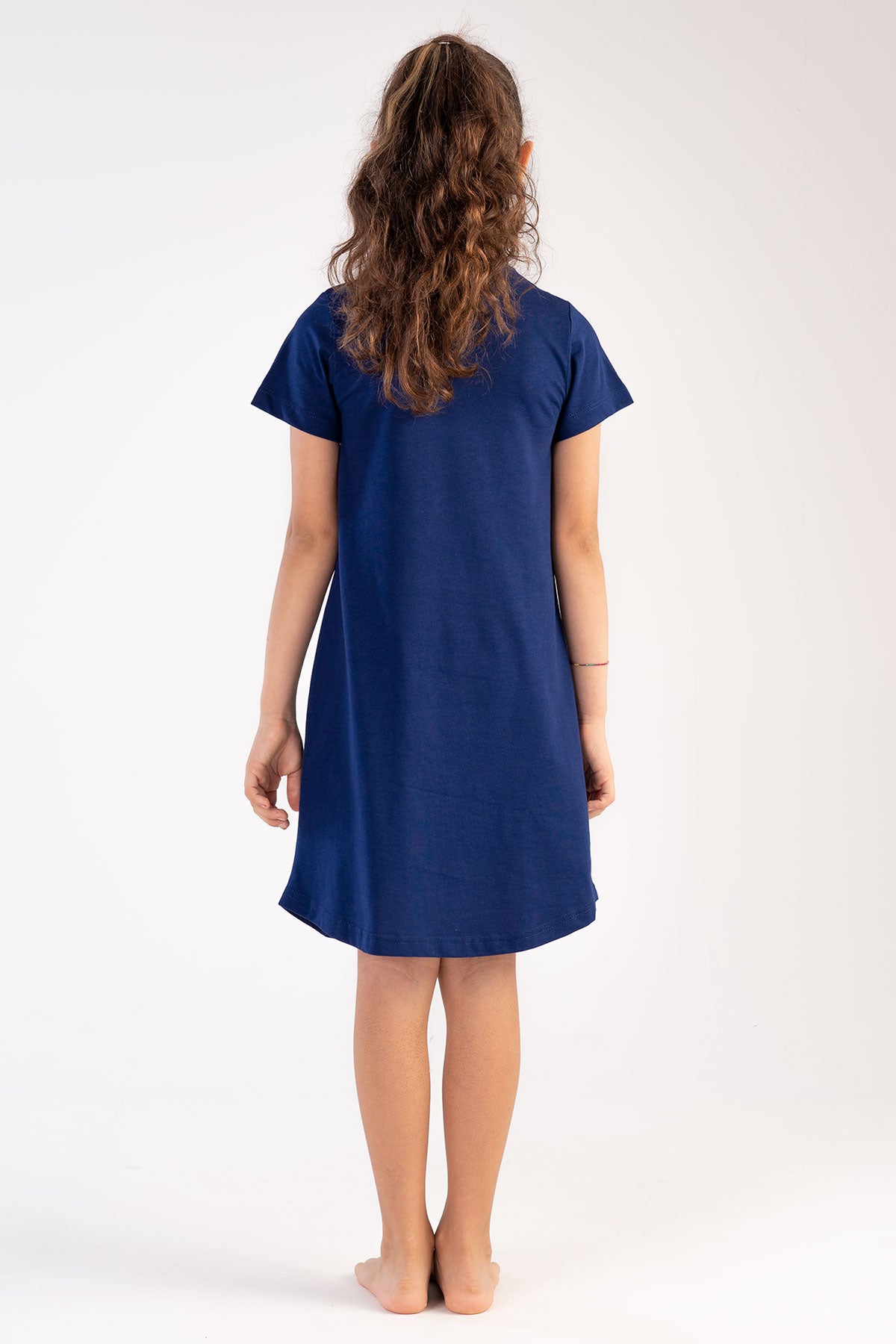 KIZ COCUK P.SUPREM O YAKA KISA KOL ETEGI OVAL TUNIK(3-4/9-10)