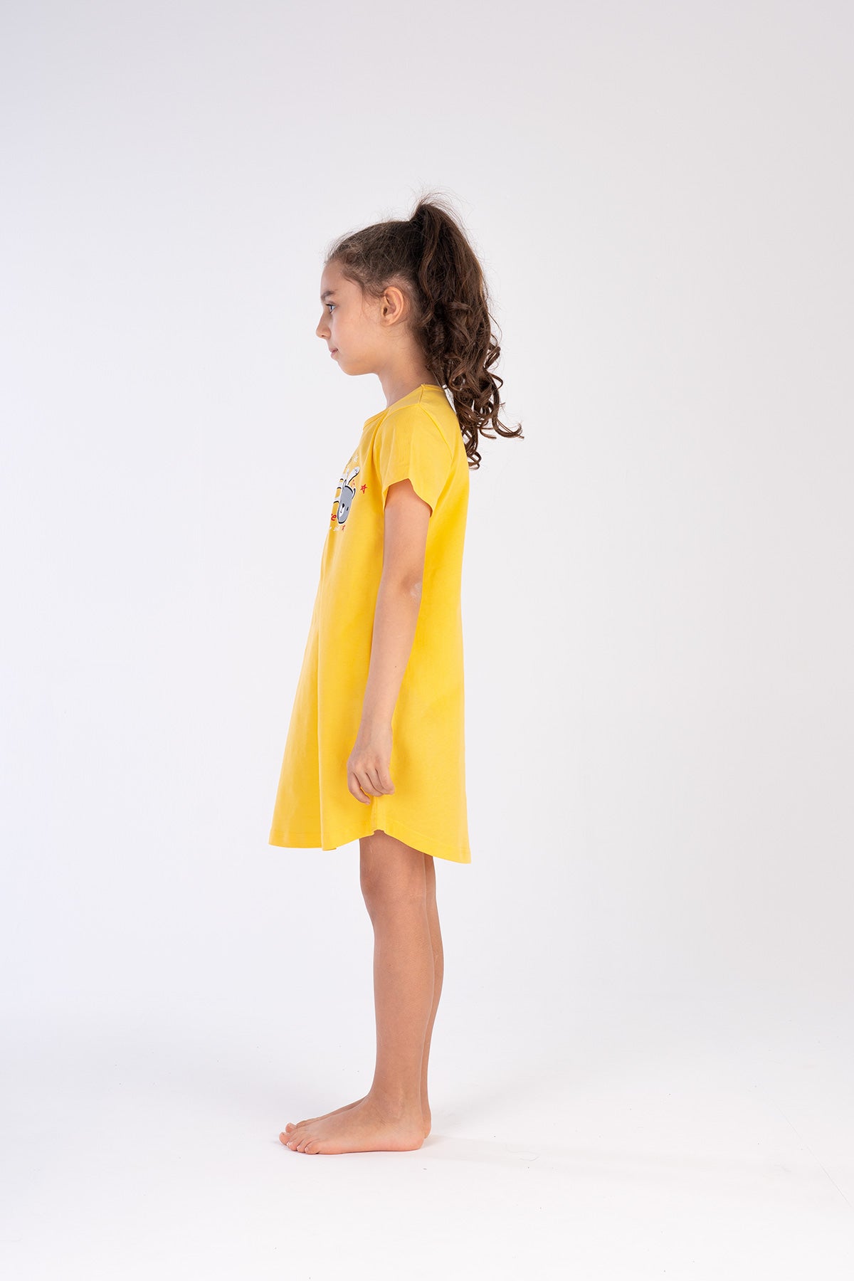 KIZ COCUK P.SUPREM O YAKA KISA KOL ETEGI OVAL TUNIK(3-4/9-10)