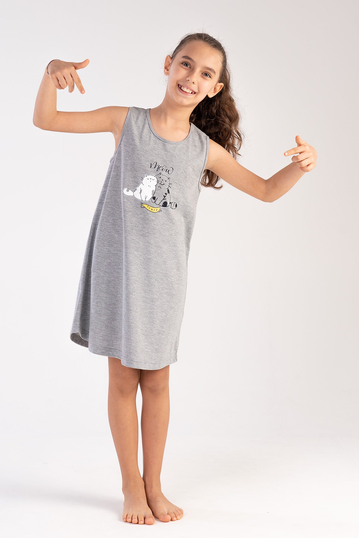 KIZ COCUK P.SUPREM KALIN ASKILI ETEGI OVAL TUNIK(3-4/9-10)