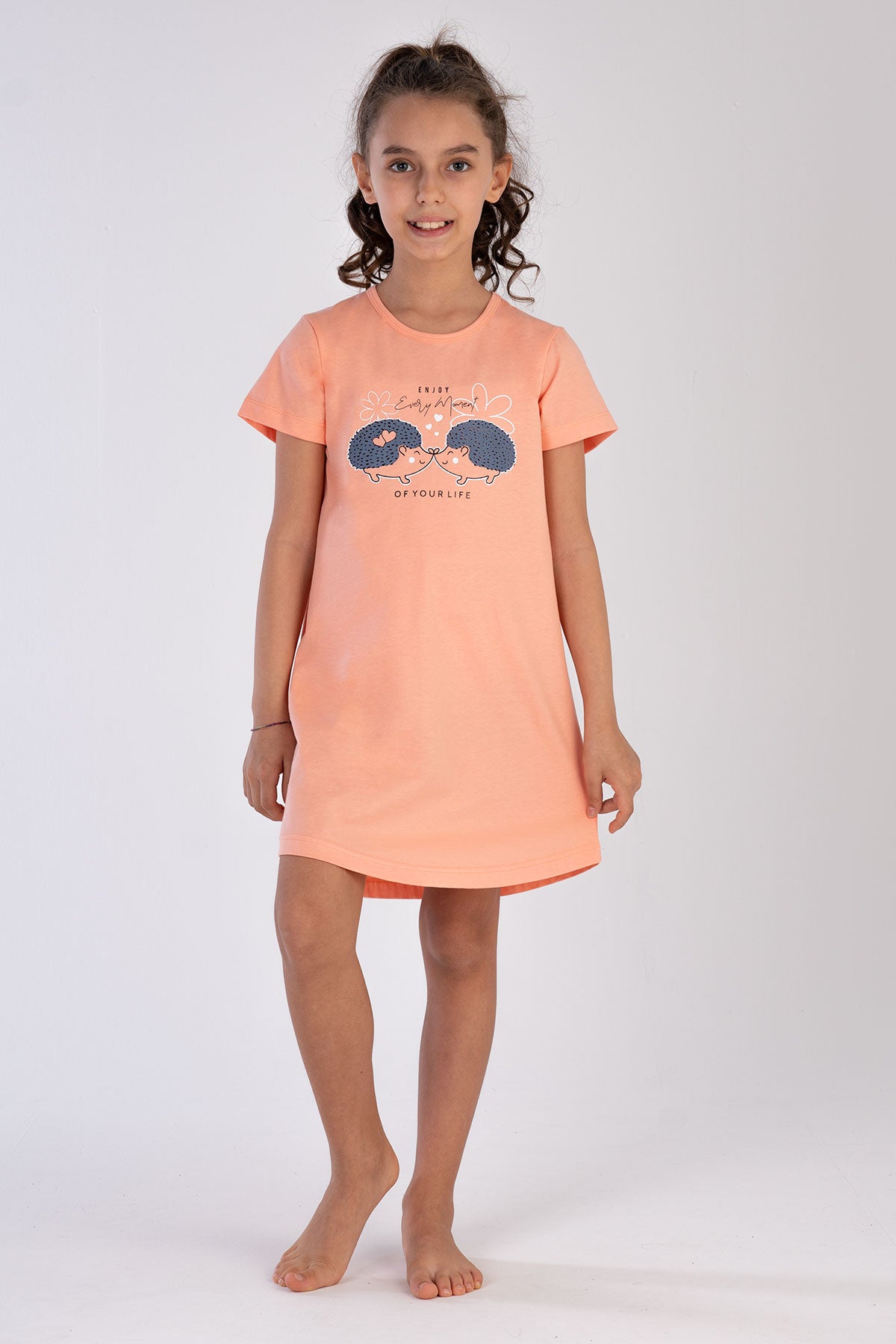 KIZ COCUK P.SUPREM O YAKA KISA KOL ETEGI OVAL TUNIK(11-12/15-16)