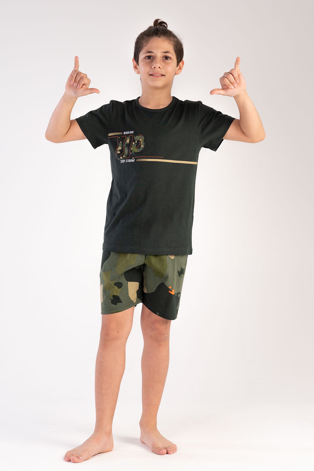 Kids' Boy Camouflage Short Set