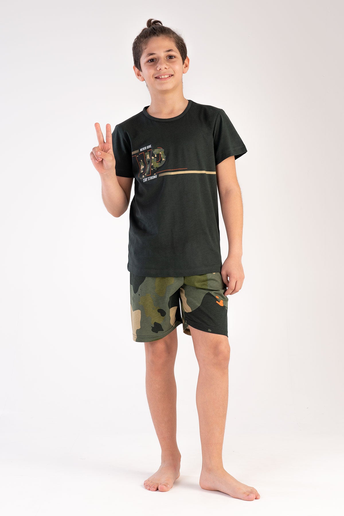 Kids' Boy Camouflage Short Set