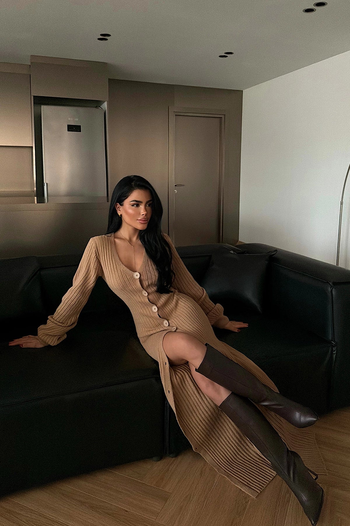 Taba Ophelie Triko Elbise XS-S