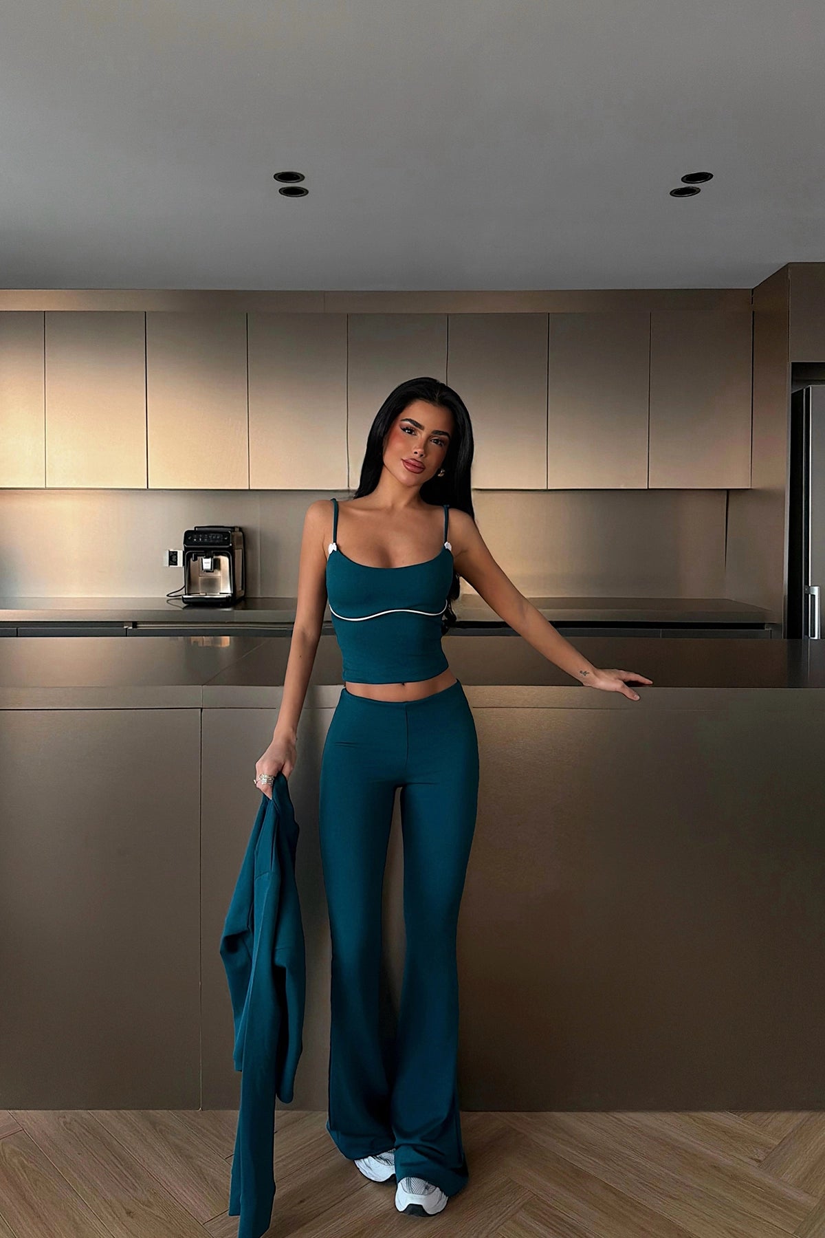 Petrol Yeşil Crop Takım