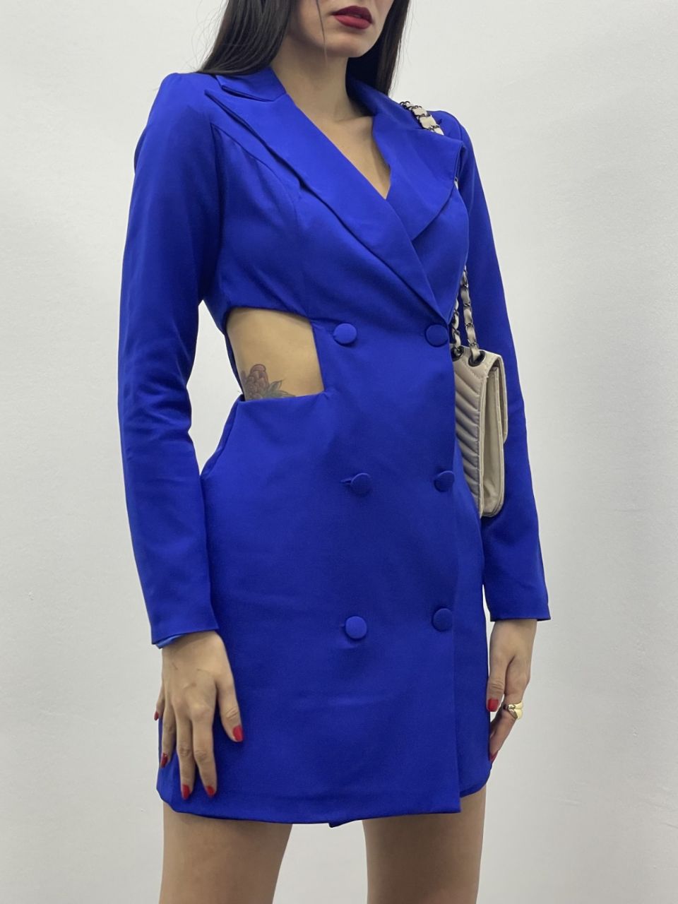 Yan Detay Şort Elbise