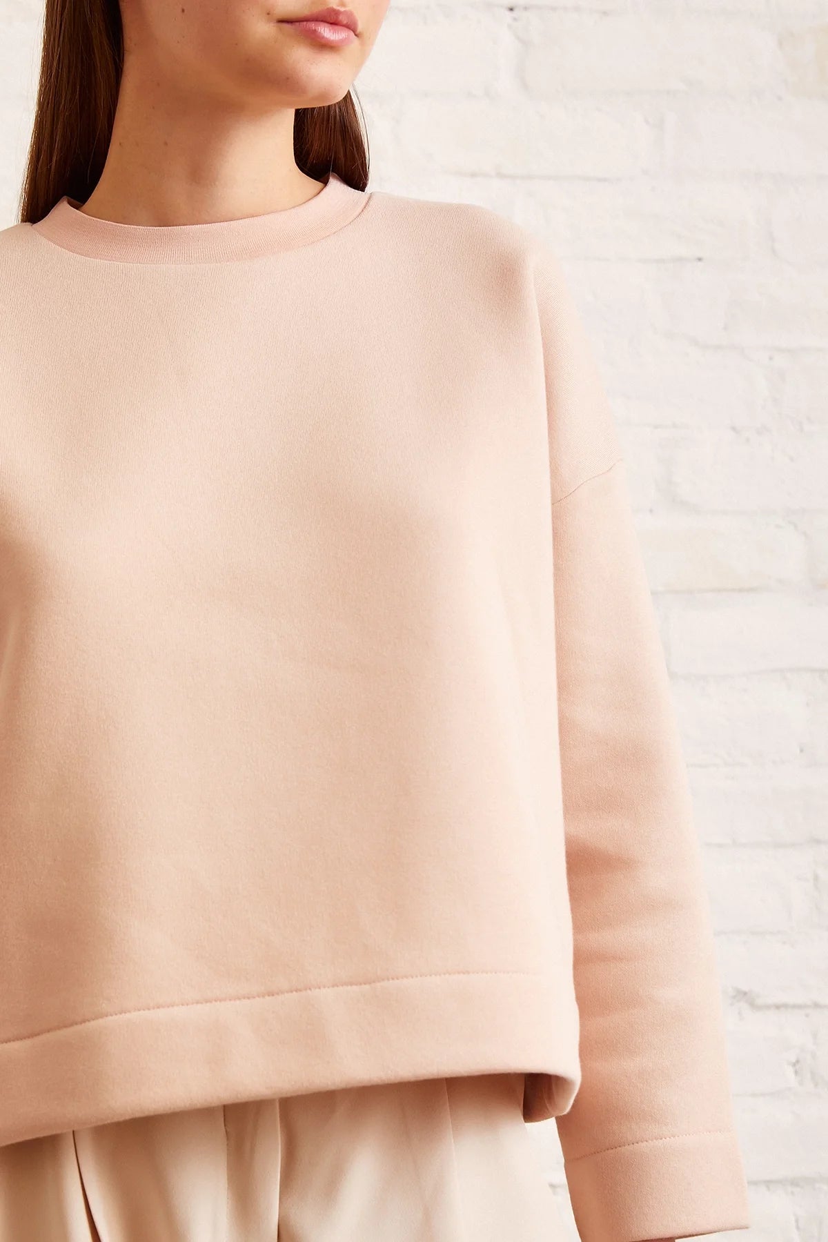 Bisiklet Yaka Oversize Sweatshirt - Somon