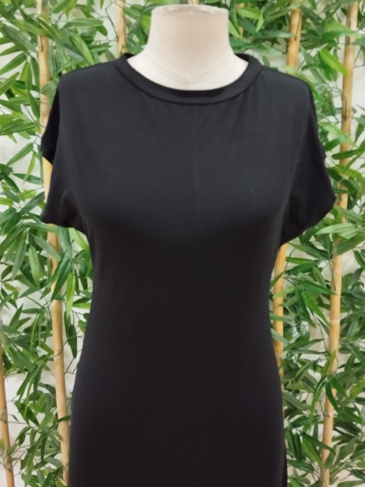 Women's Long-Sleeved V-Neck Viscose Dress, 32610