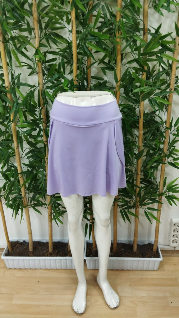 Kadın Yüksek Bel Cepli Sandy Short Etek, 23955
