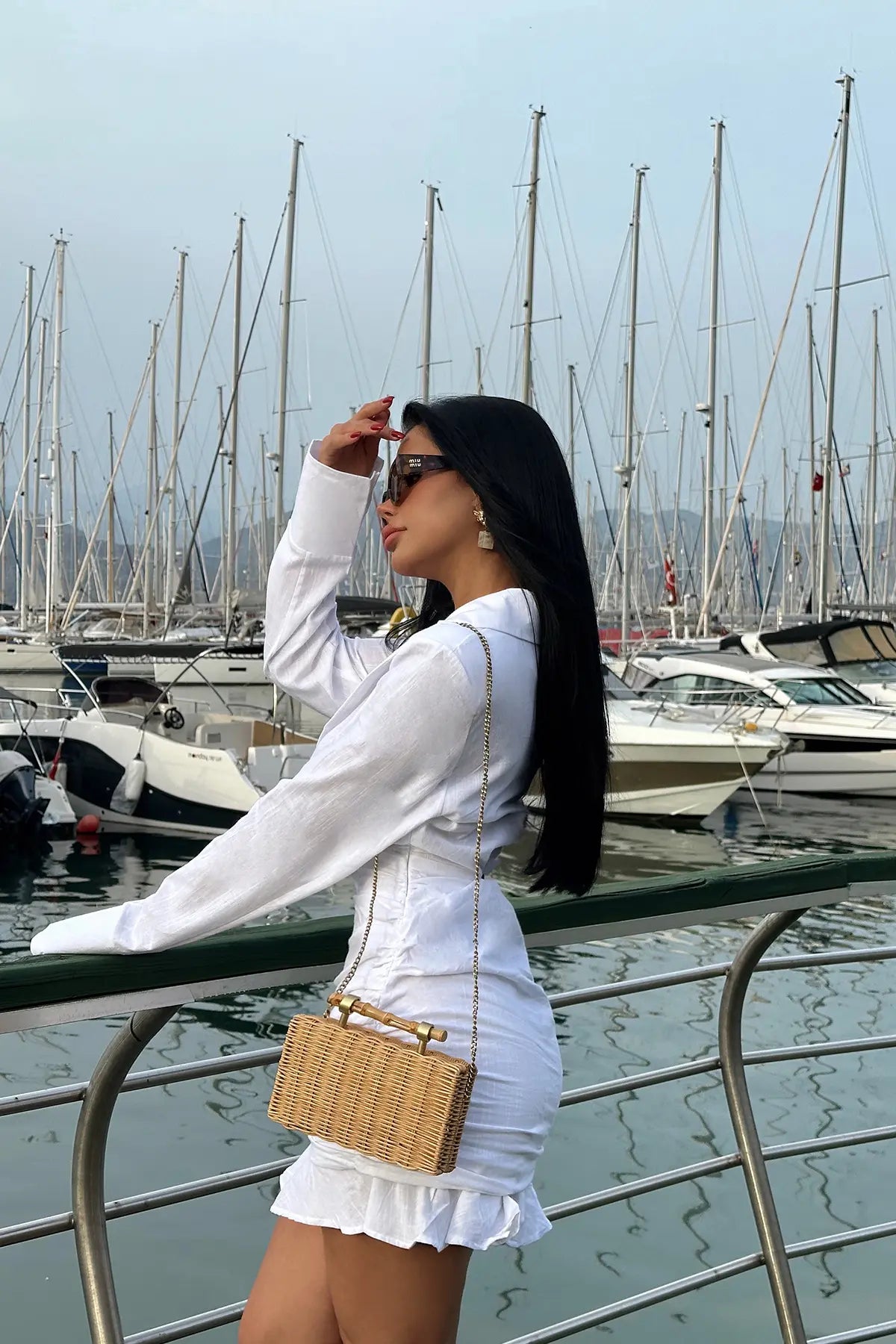 Beyaz Tahlia Elbise