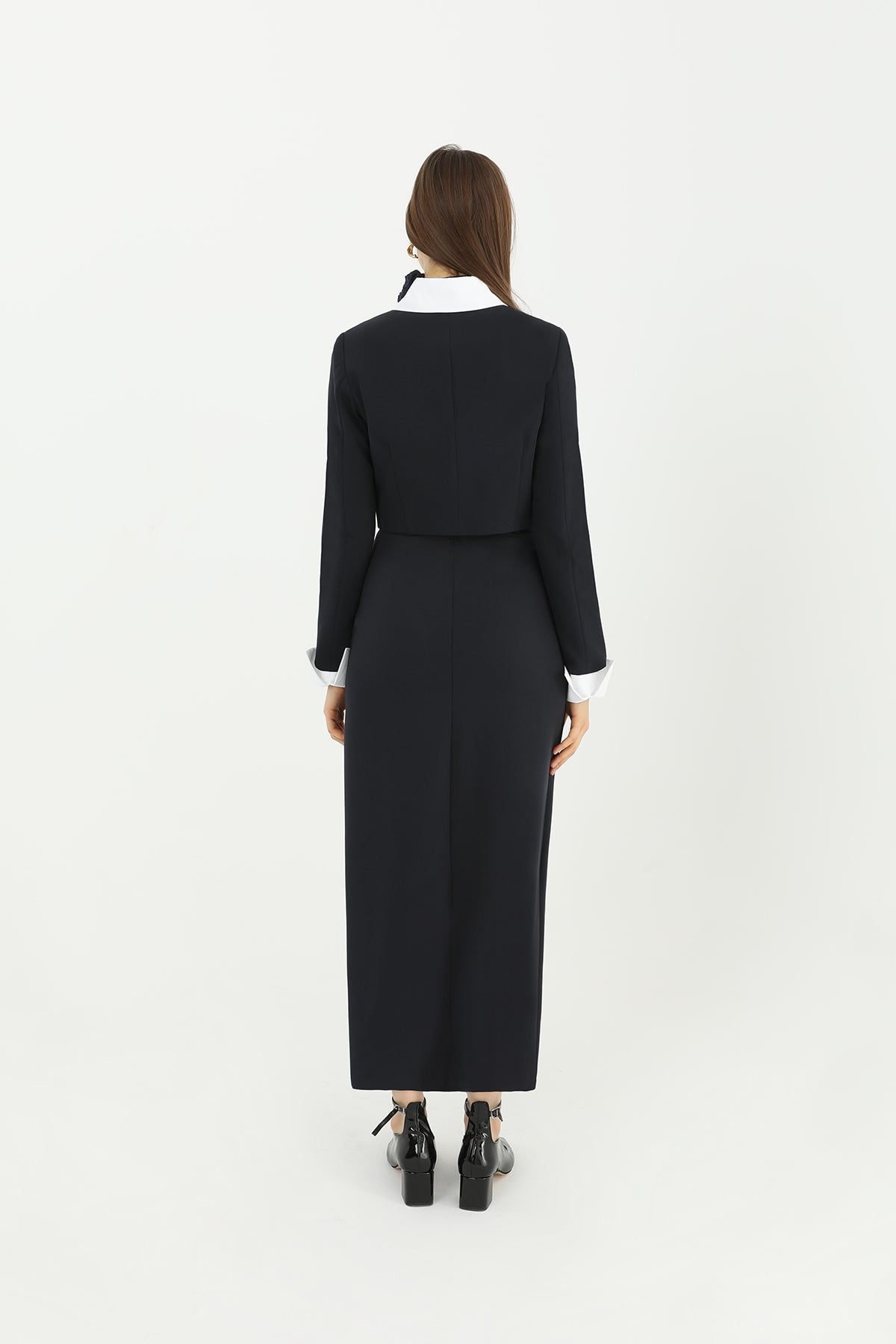 Women's Front Slit Fabric Skirt - 31607ETK