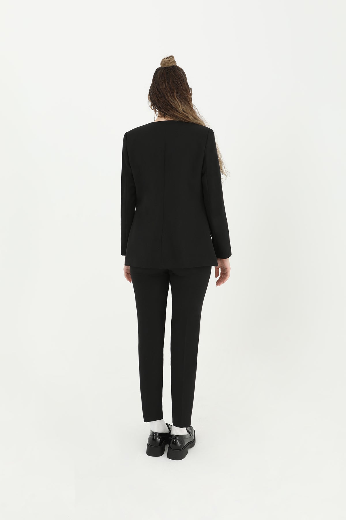 Kadın V Yaka Blazer Ceket  - 31608CKT