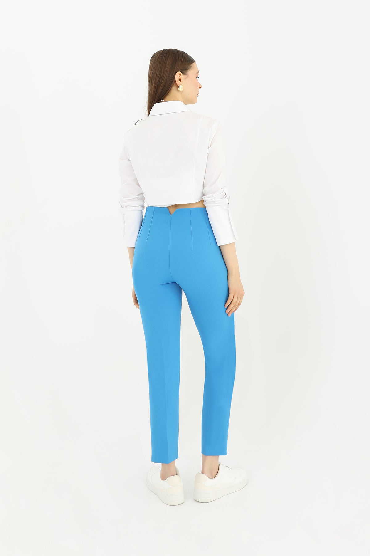 Kadın Pileli Havuç Form Pantolon  - 31610PNT