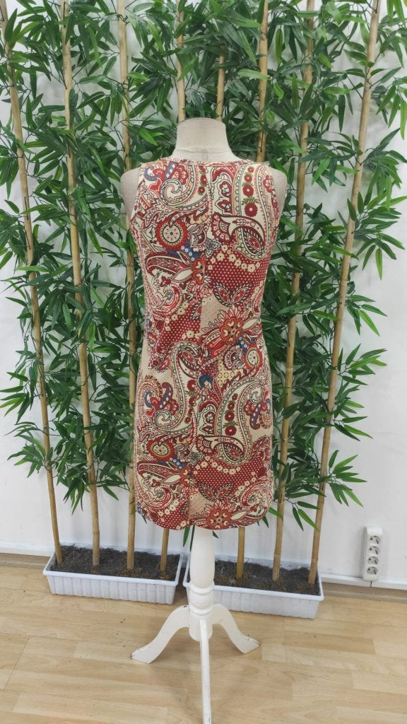 Women's Short Sleeve Lace V-Neck Patterned Supreme Dress, 34015