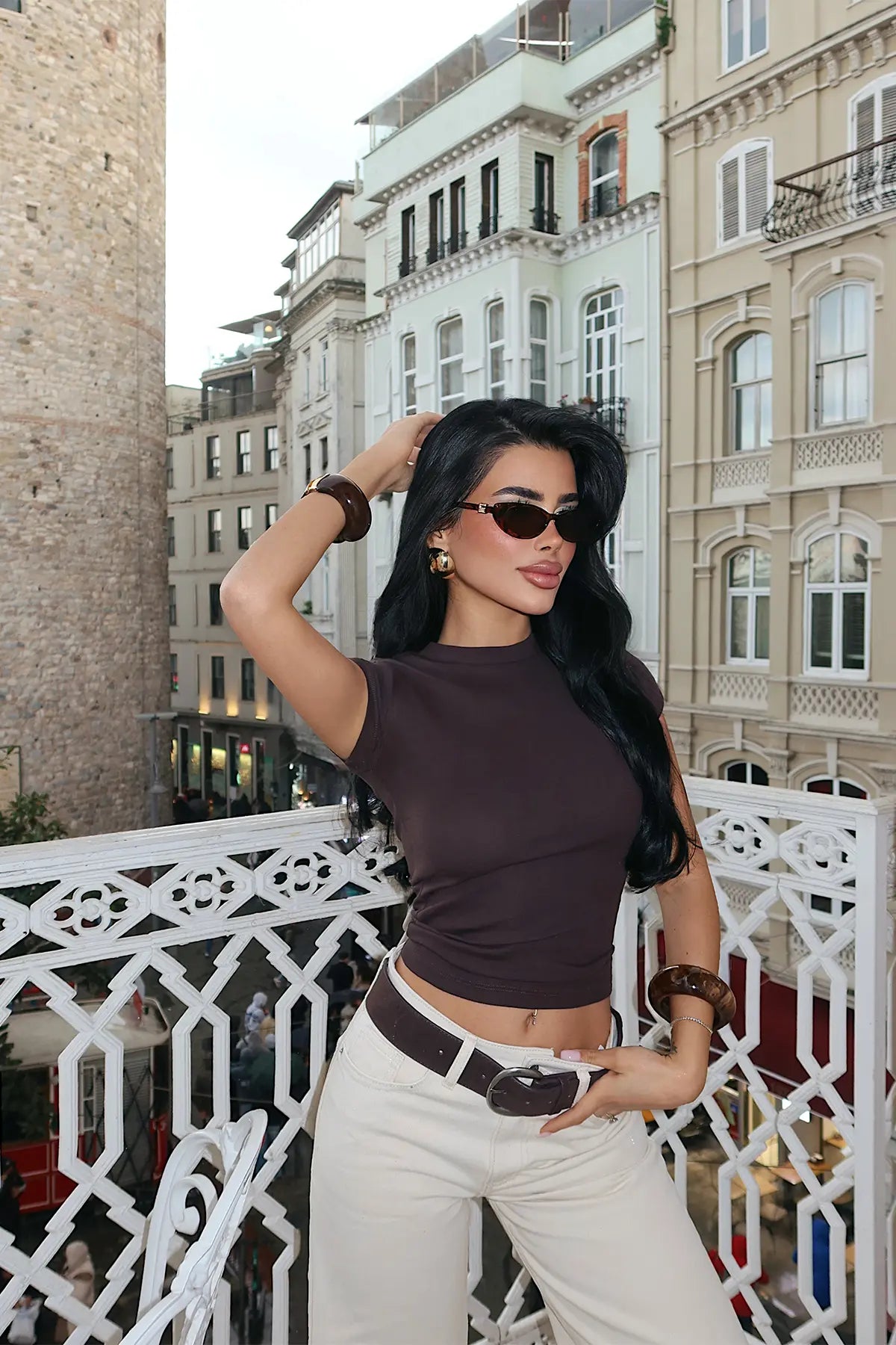 Acı Kahve Basic Crop Top