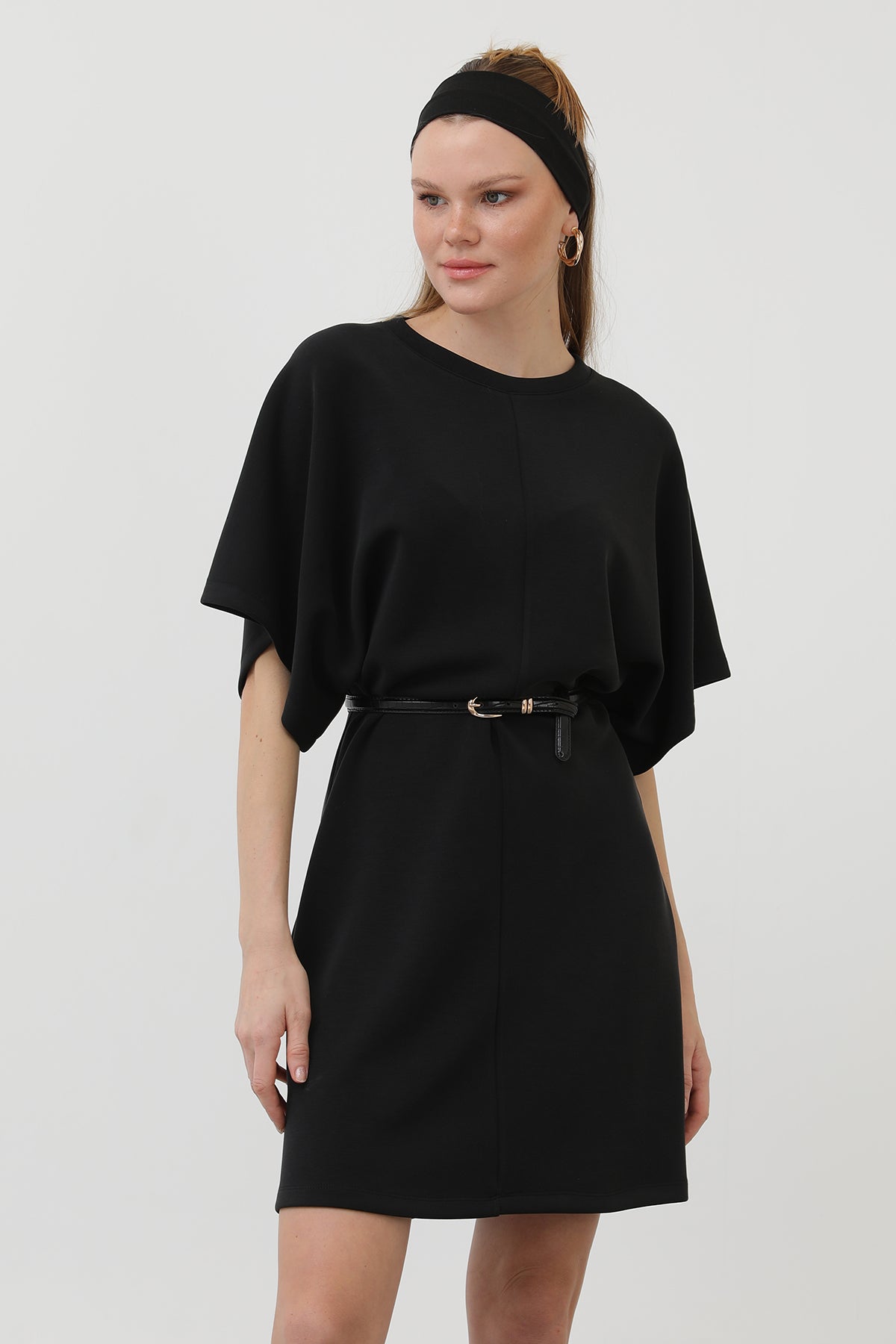 Kadın Basic Kısa Elbise - 32144ELB - BLACK