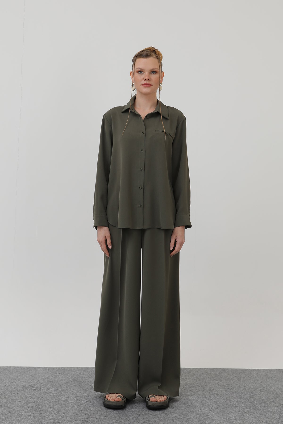 Kadın Bol Pantollon - 32175PNT