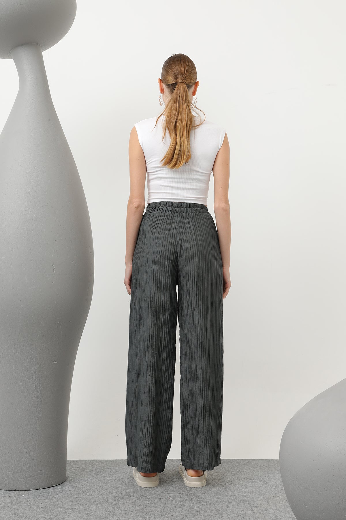 Kadın Basic Lastikli Pantolon - 32213PNT