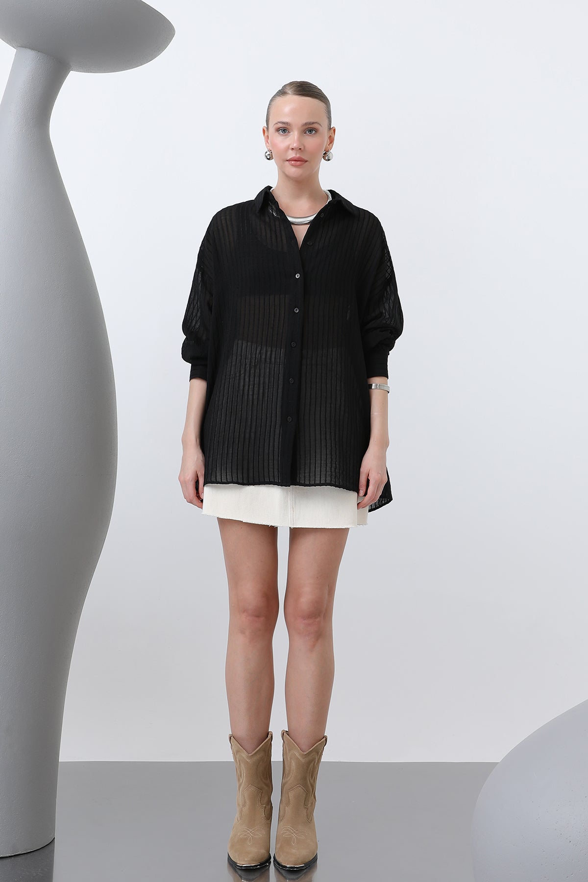 Women's Striped Shirt - 32320GML