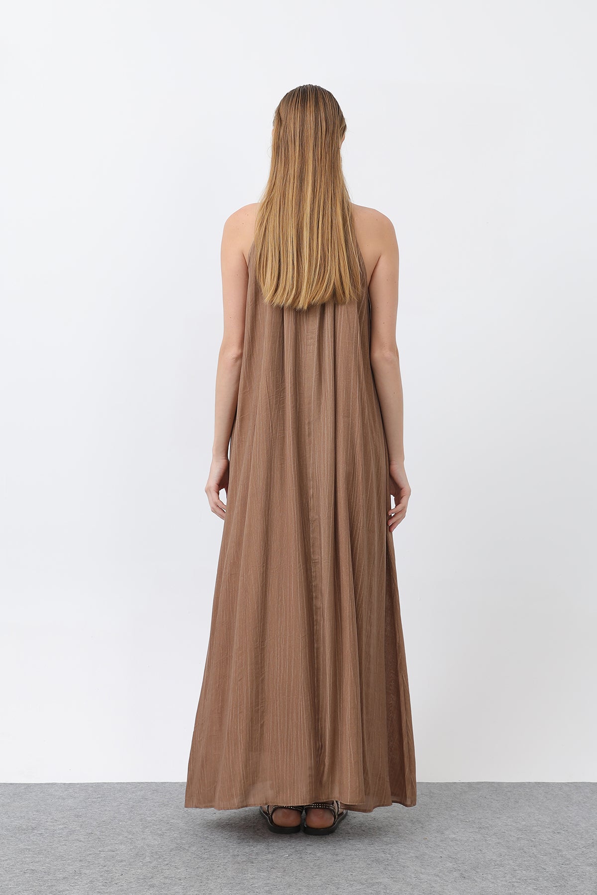 Kadın Halter Yaka Elbise - 32322ELB