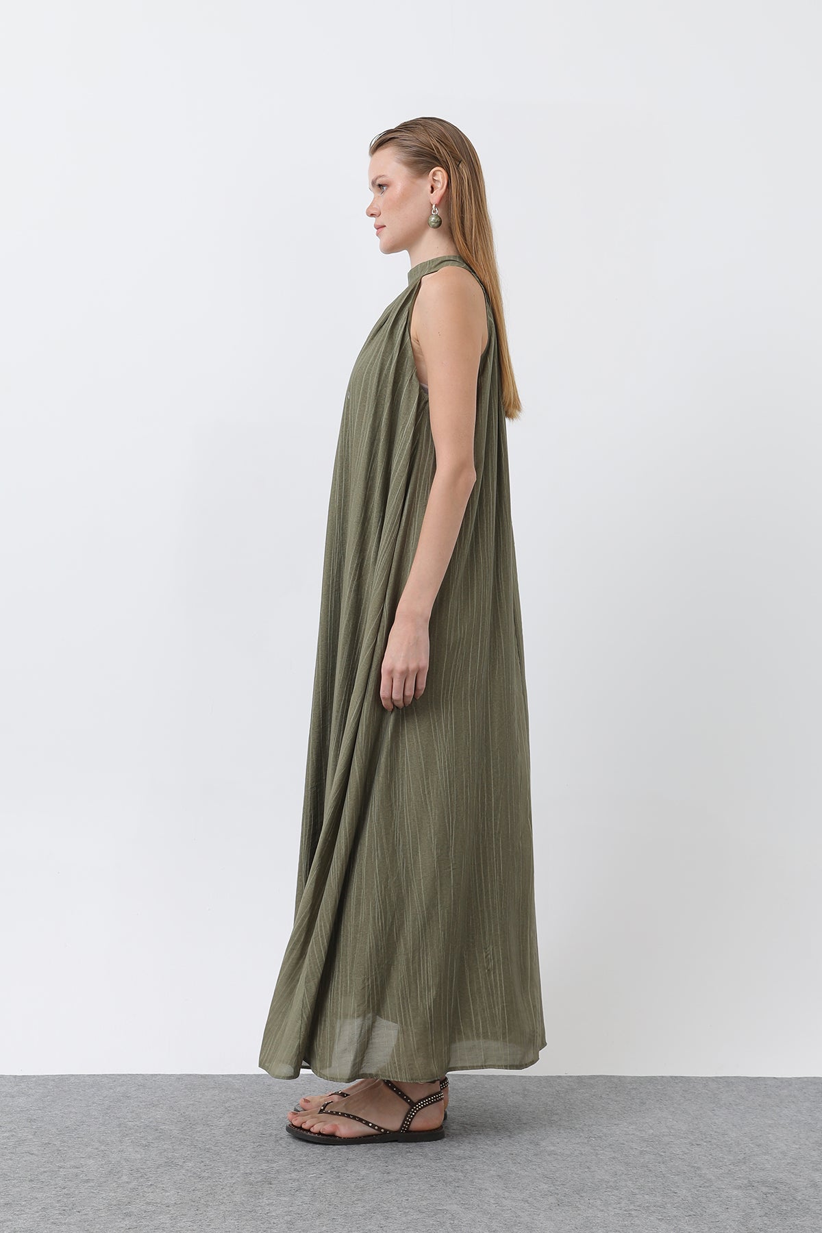 Kadın Halter Yaka Elbise - 32322ELB