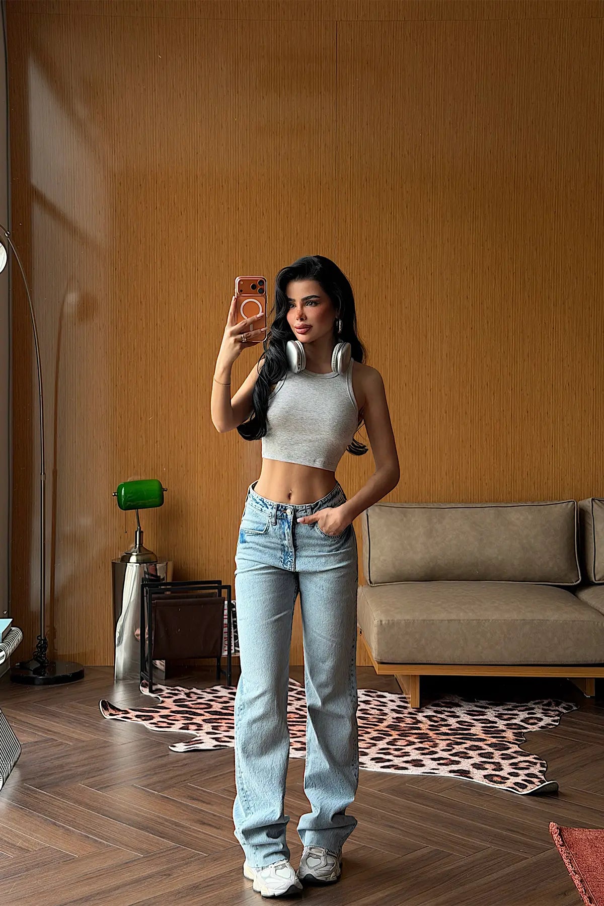 Buz Mavisi Yüksek Bel Jean