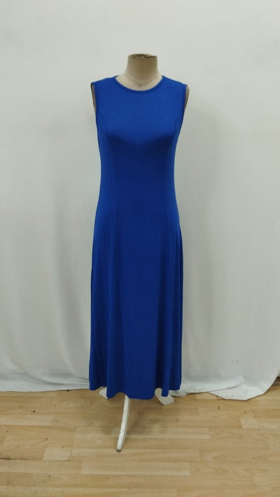 Women's Sleeveless Crew Neck Viscose Dress, 33997