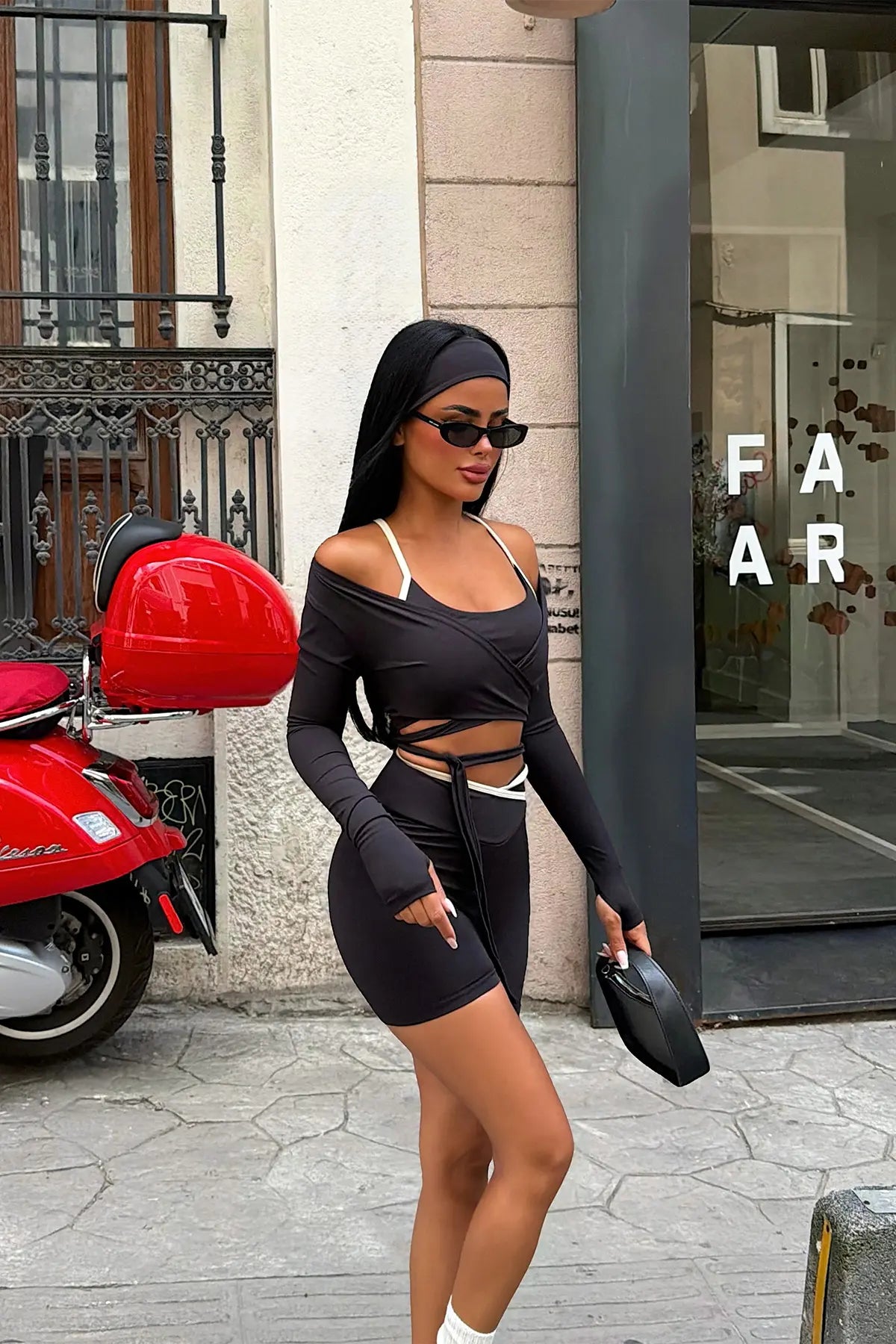 Siyah Elysia 5 li Yoga Set