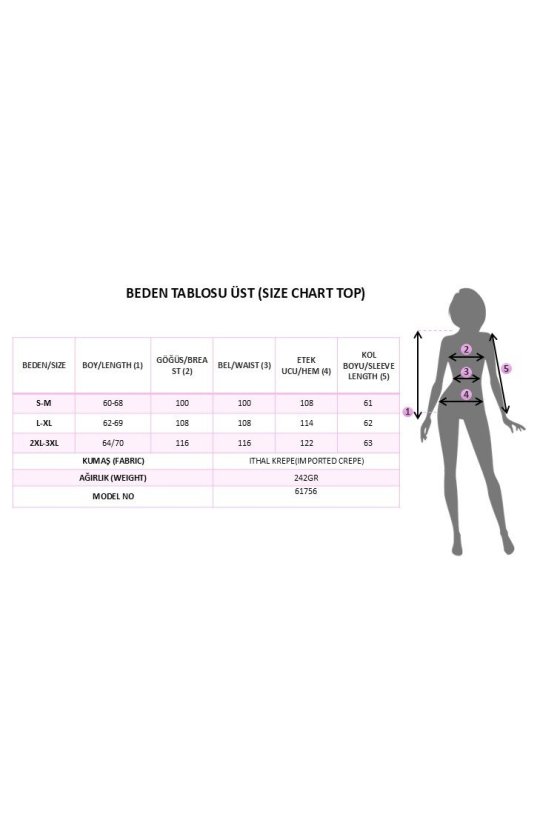 Kadın Uzun Kollu V Yakalı Pul Payet Işlemeli Ithal Krep Bluz, 29008