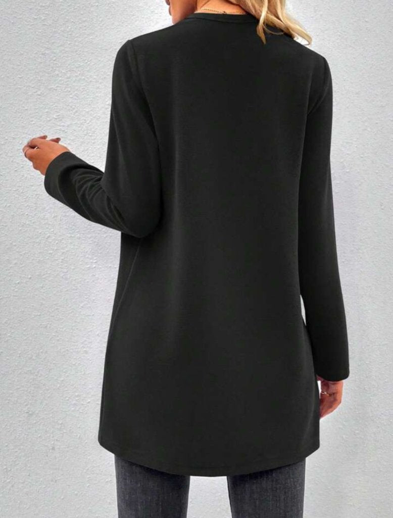 Women's Long Sleeve Open Front Long Modal Cardigan, 29284
