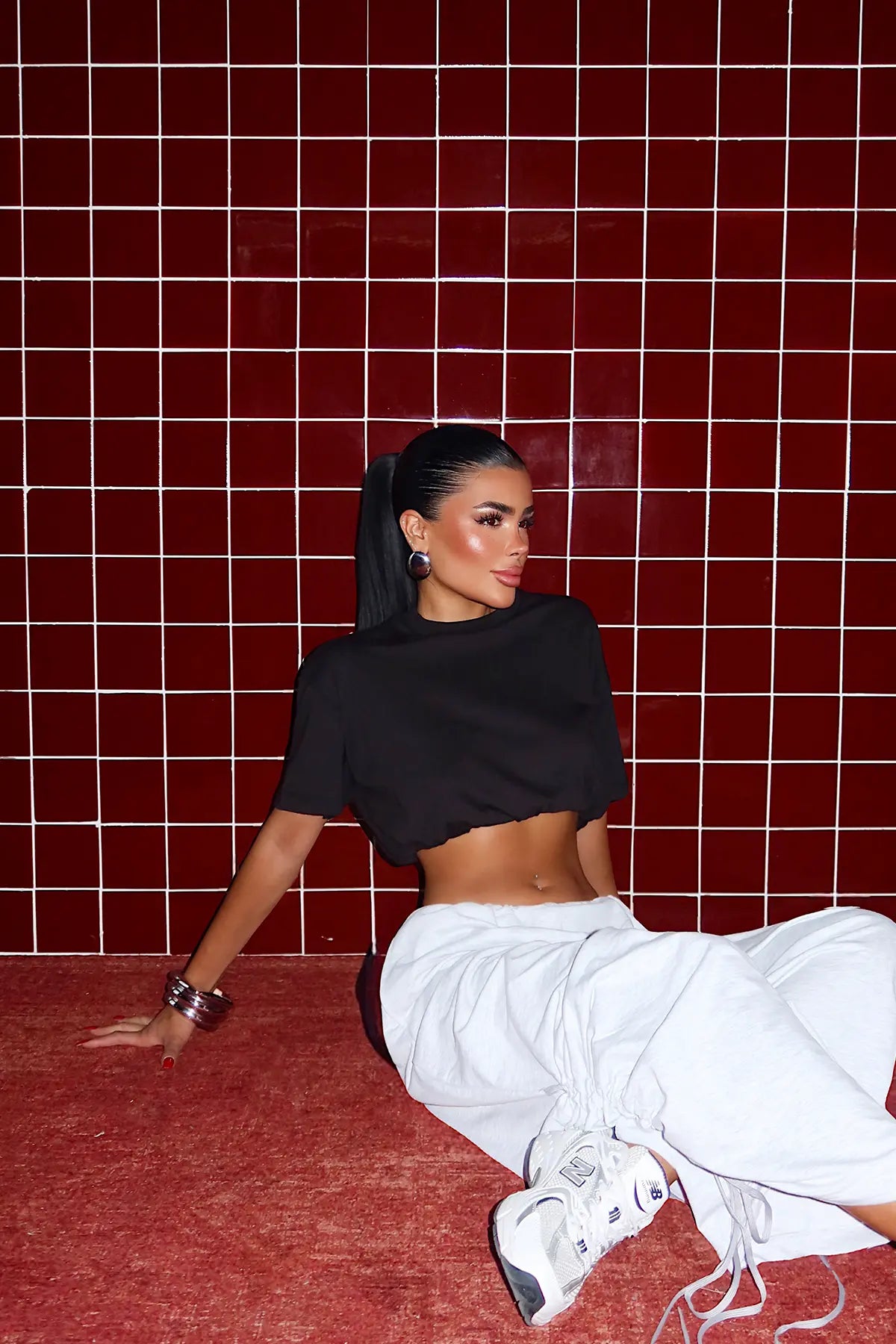 Siyah Basic Crop Top