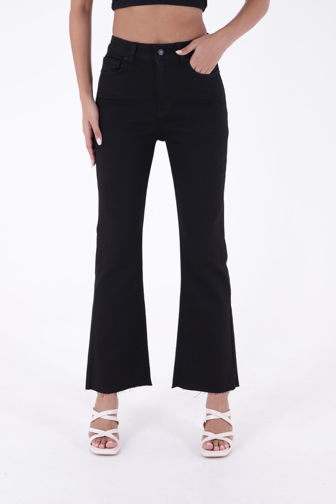 İspanyol Mom Fit Kot Pantolon 1706 - Siyah - (28-33) - 2