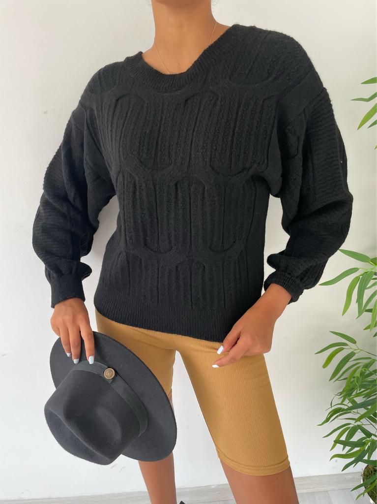 Sırt Detay Triko Kazak 848