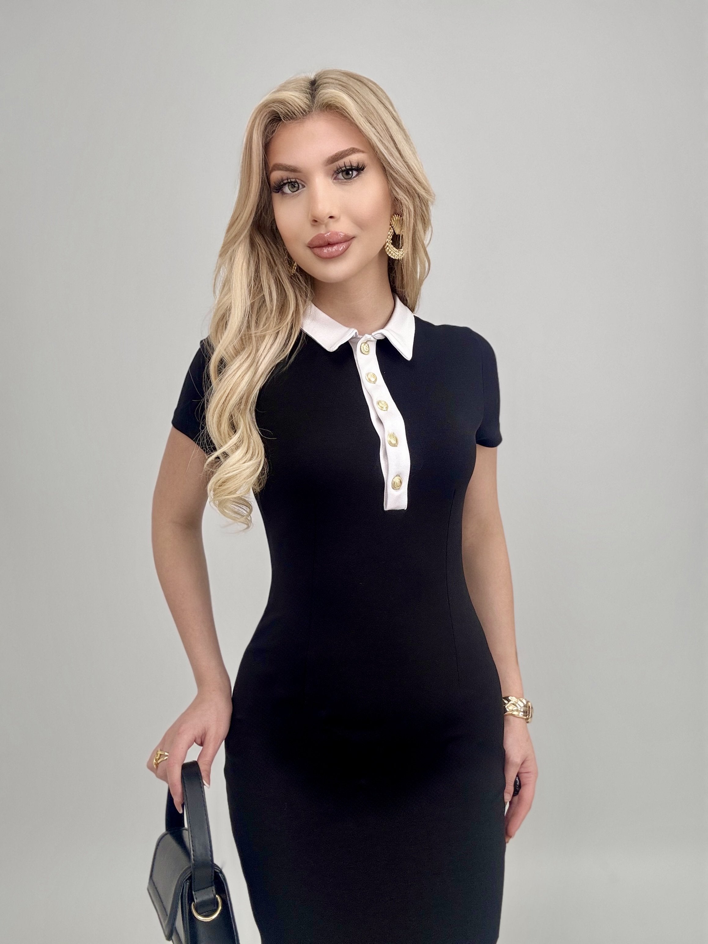 3002 POLO YAKA ELBİSE
