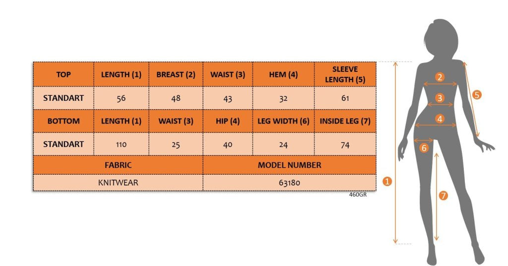 Kadın Uzun Kollu Yuvarlak Yaka Transparan Detaylı Triko Bluz Ve Pantolon Ikili Takım, 31662