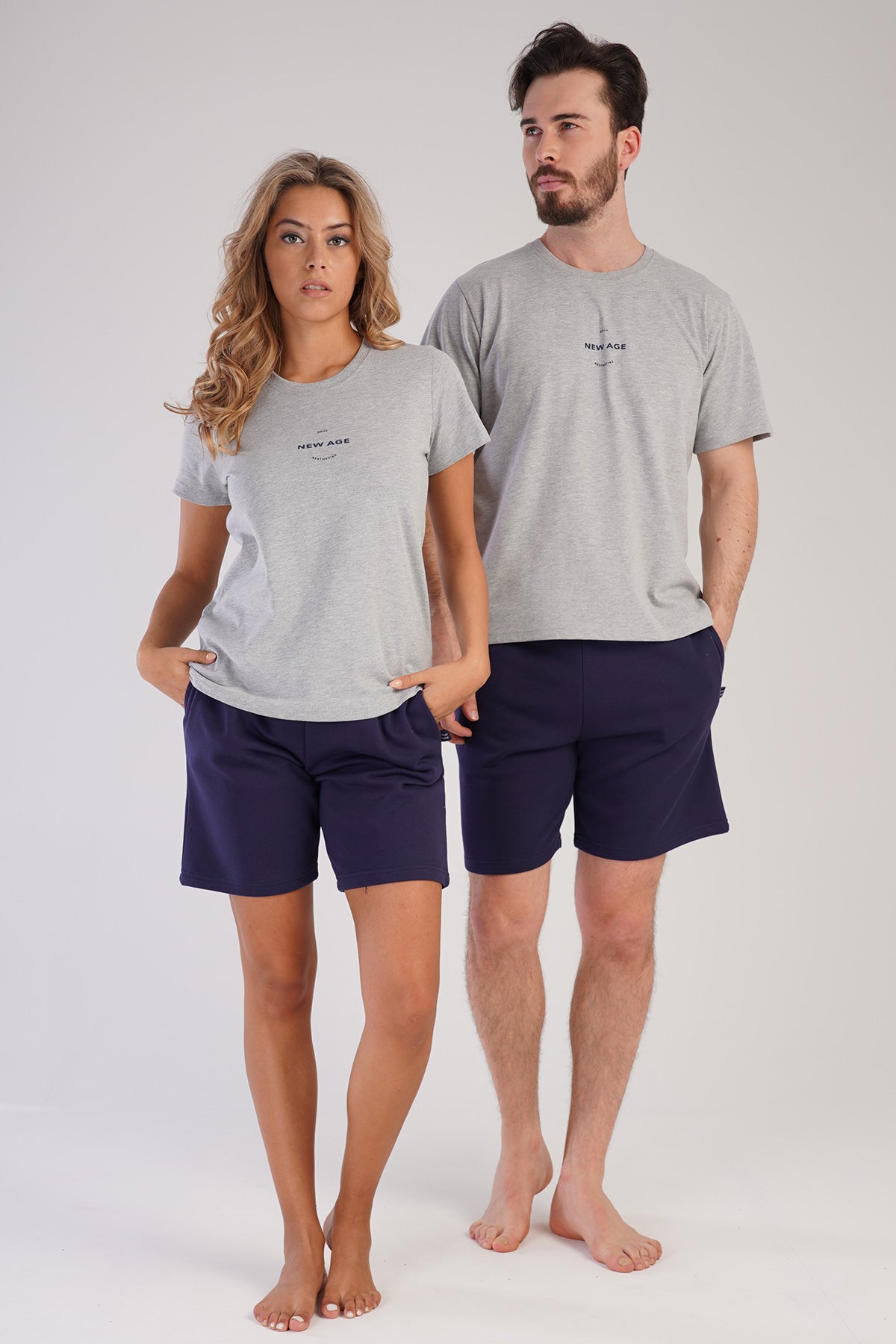 KADIN P.SUPREM/3IPLIK O YAKA KISA KOL CEPLI SORT TAKIM