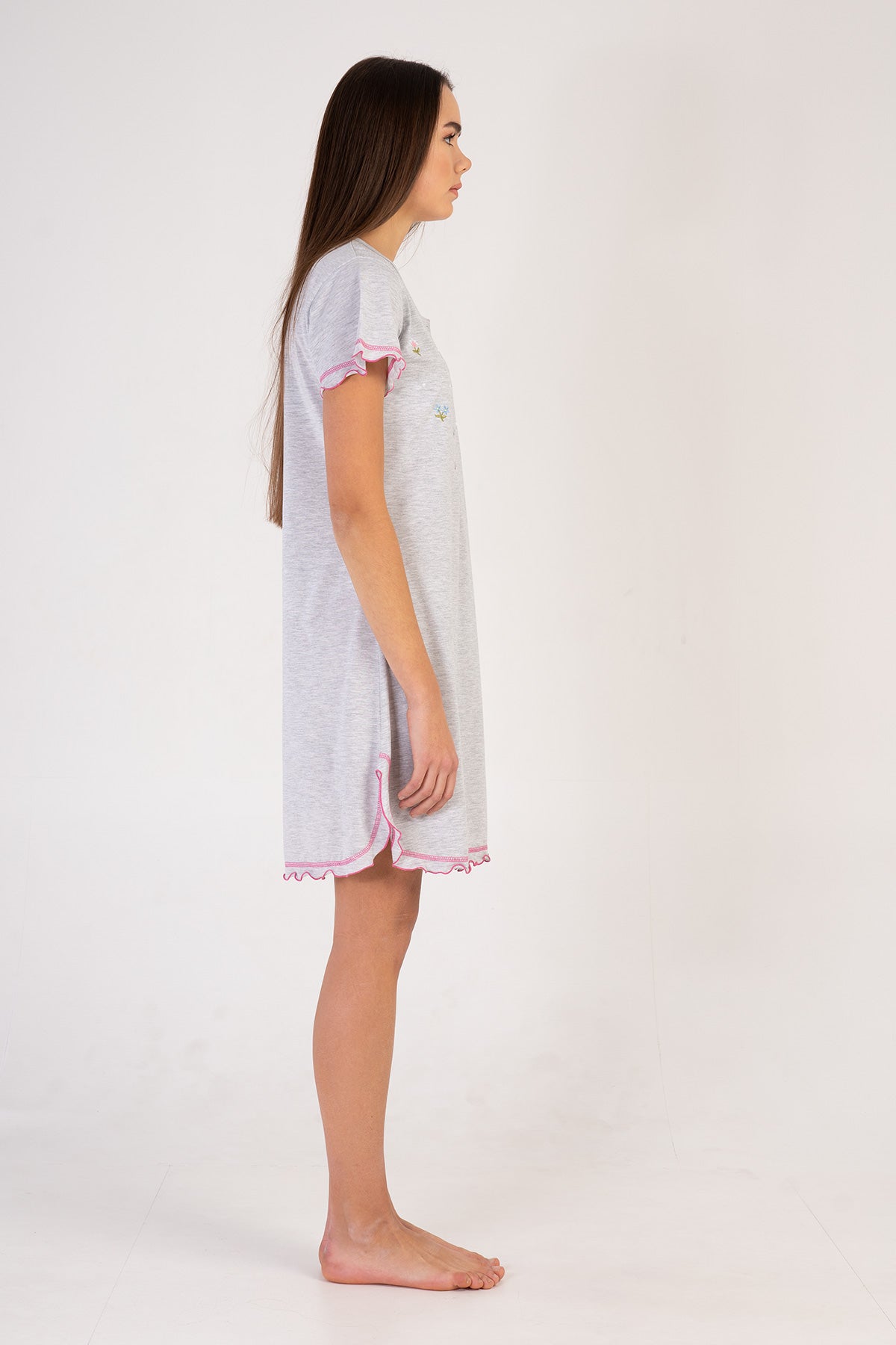 Woman Gray Melange Tunic