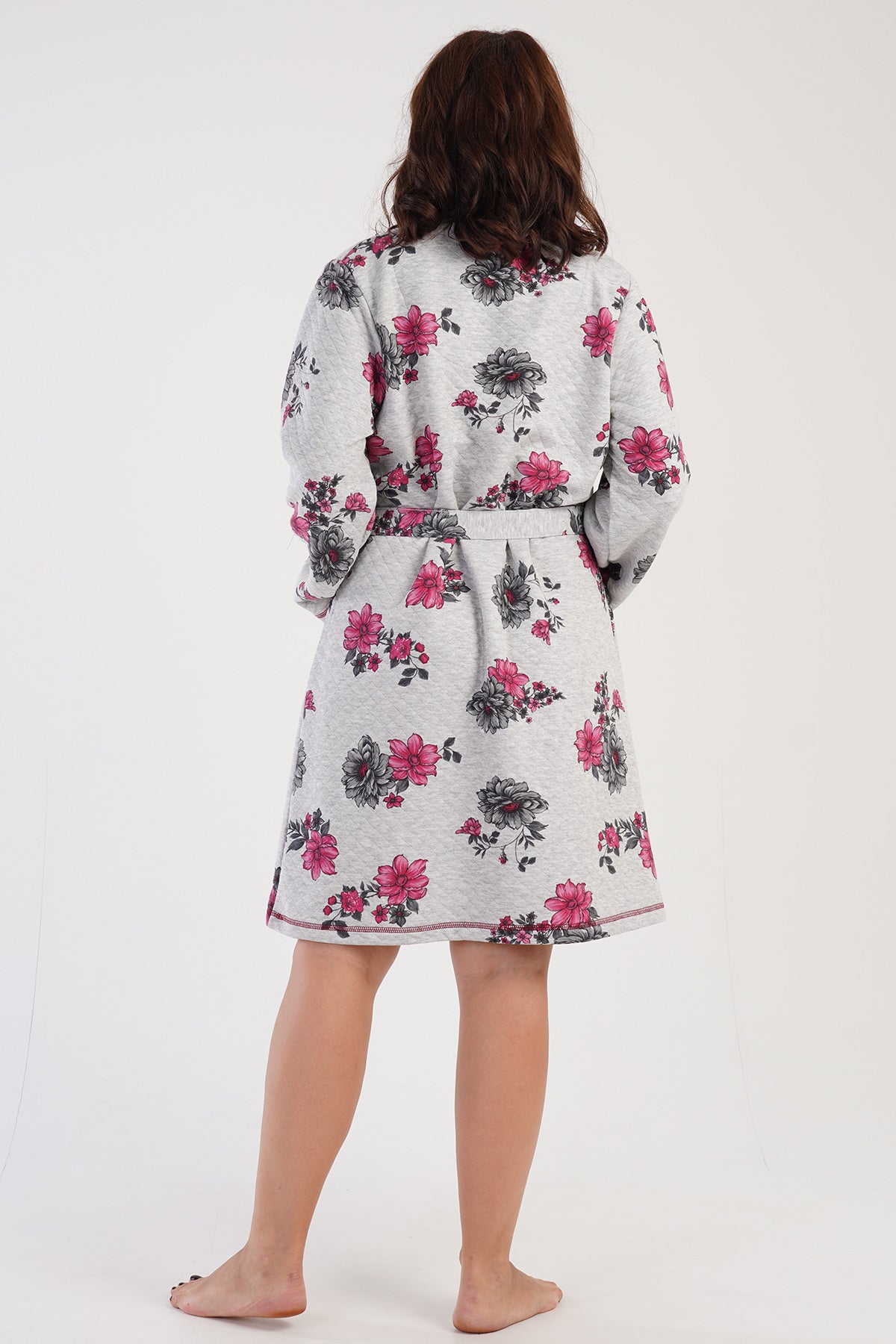 Woman Big Size Quilting Daily Dressing Gown