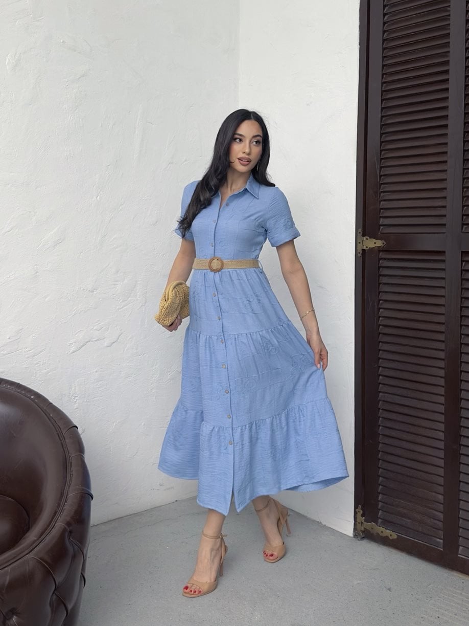 3043 BELTED DRESS