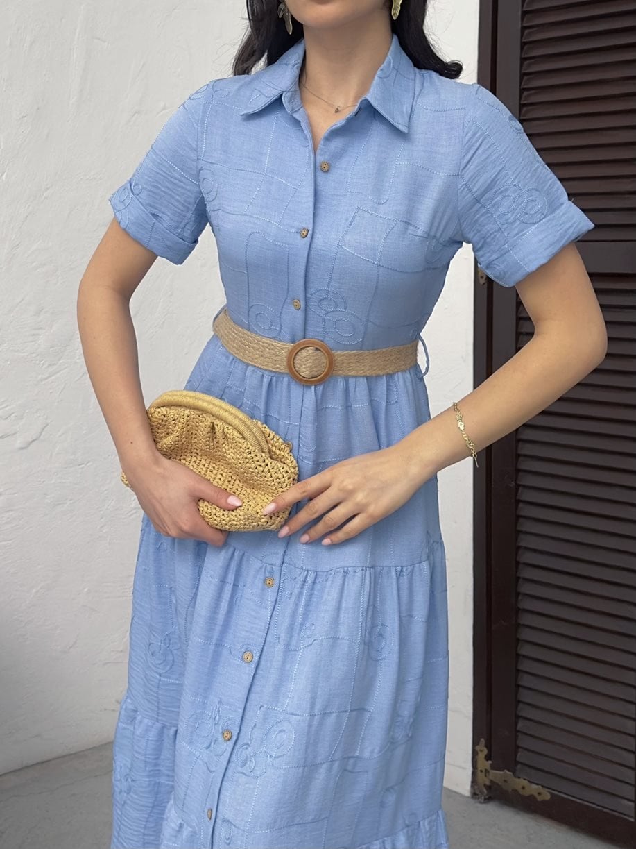 3043 BELTED DRESS