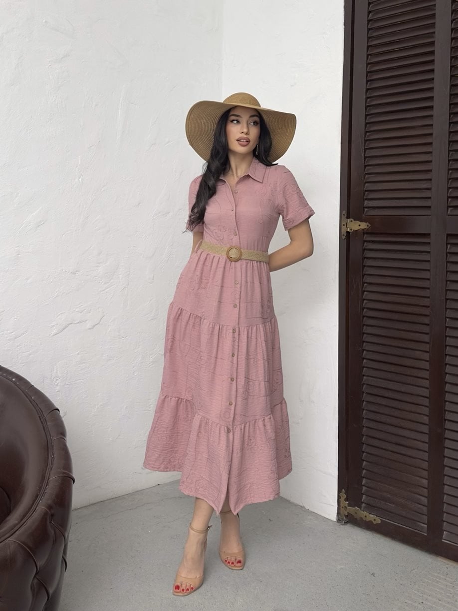3043 BELTED DRESS