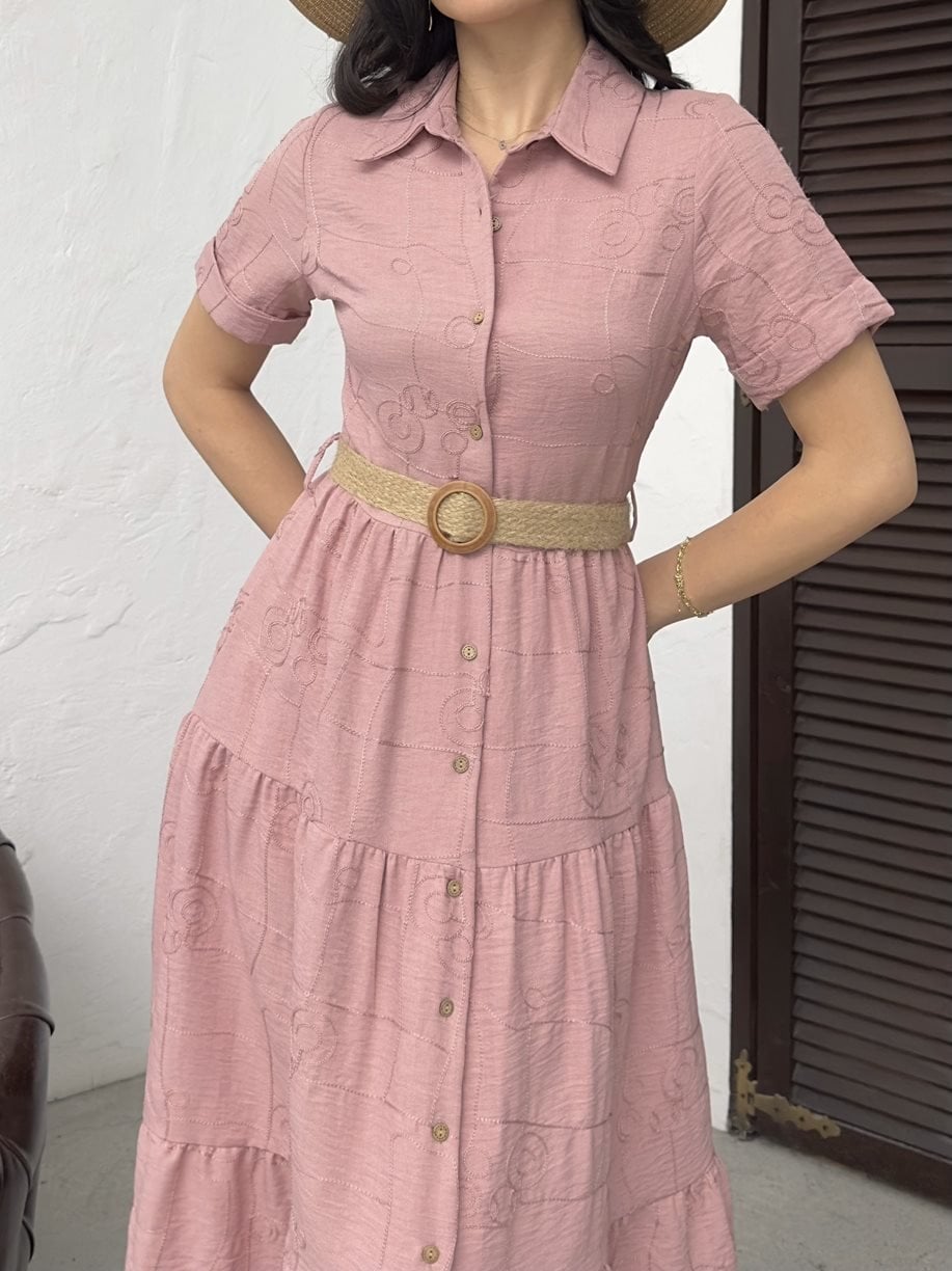 3043 BELTED DRESS