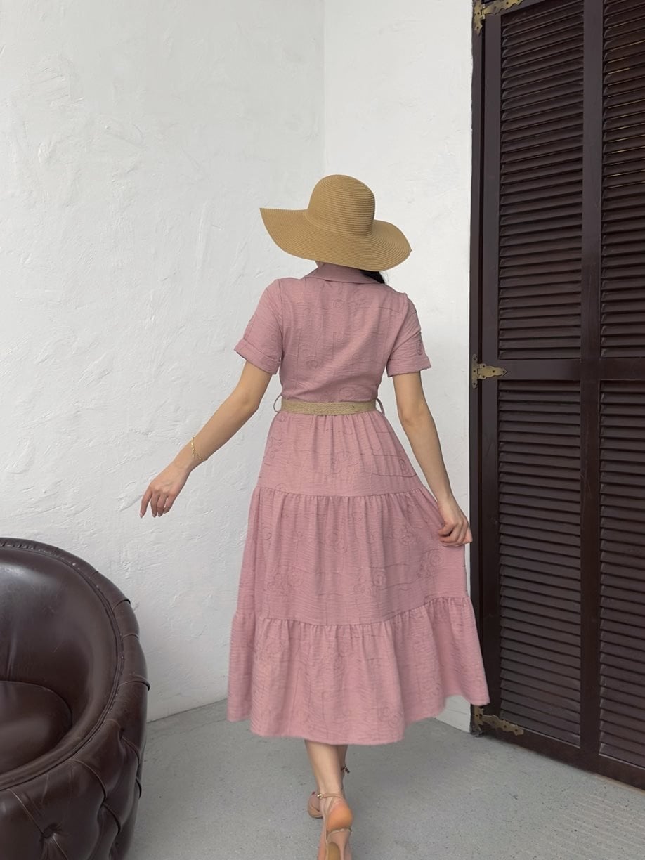 3043 BELTED DRESS